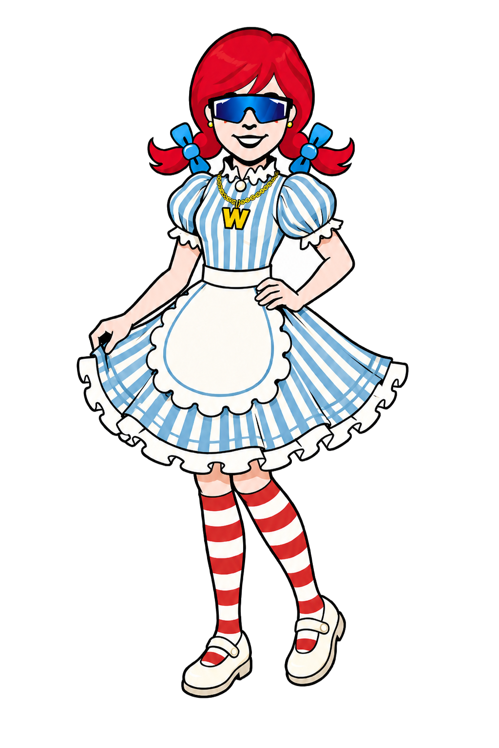 WENDEEZ drive-thru queen mascot